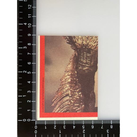 1980 Universal City Studios Monster Hall of Fame Sticker Card #17 The Wolf Man - Picture 2 of 2